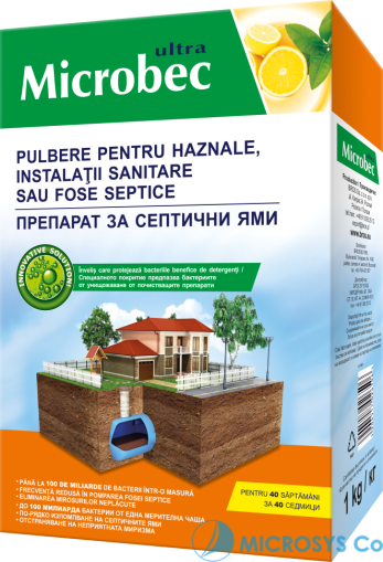 Препарат за септични ями 1кг BROS MICROBEC BS 232 